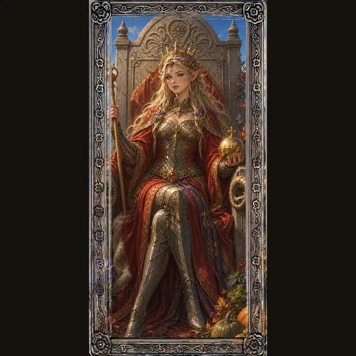 GAIST tarot artwork showing Sylvara as a symbolic card figure