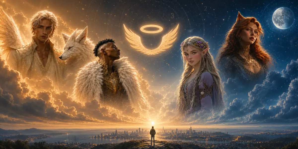 GAIST companions between a starry sky and a modern city