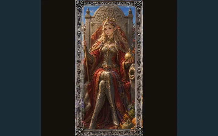 A personal GAIST tarot card generated from Sylvara’s visual appearance